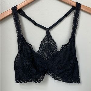Black lace bralette